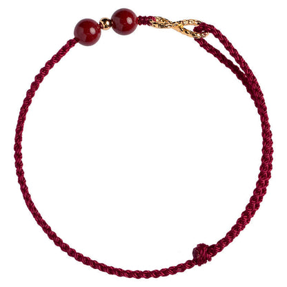 Pulsera del Hilo Rojo - Bendición de cinabrio