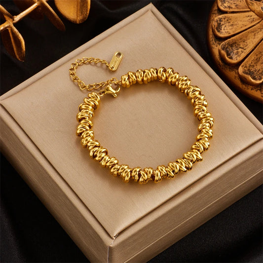 Pulsera Trenza de Oro