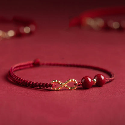 Pulsera del Hilo Rojo - Bendición de cinabrio